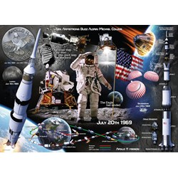 Ravensburger (13980) - "Moon Landing 50th Anniversary" - 1000 piezas