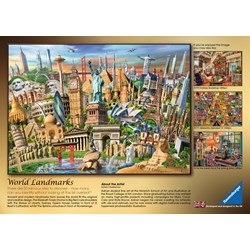 Ravensburger (19798) - "World Landmarks" - 1000 piezas