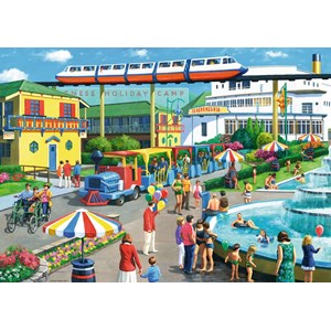 Ravensburger (19719) - Kevin Walsh: "Holiday Camp Memories" - 1000 piezas