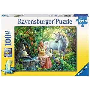 Ravensburger (10559) - "Princess and Unicorn" - 100 piezas
