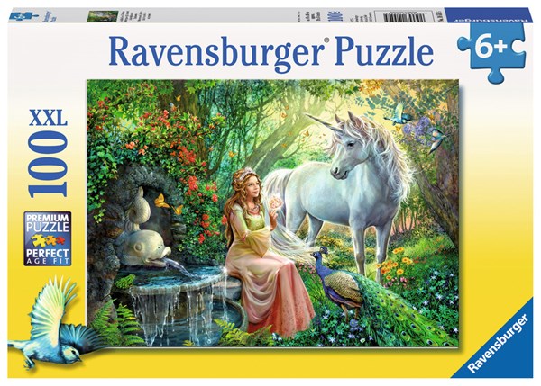 Ravensburger (10559) - "Princess and Unicorn" - 100 piezas