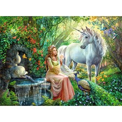 Ravensburger (10559) - "Princess and Unicorn" - 100 piezas
