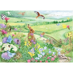 Ravensburger (15176) - Anne Searle: "Walking World, South Downs" - 1000 piezas