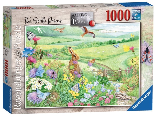 Ravensburger (15176) - Anne Searle: "Walking World, South Downs" - 1000 piezas