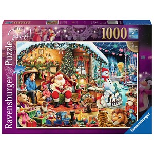 Ravensburger (15354) - "Let's Visit Santa! Limited Edition" - 1000 piezas