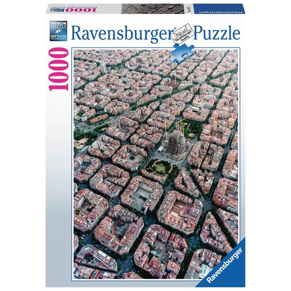 Ravensburger (15187) - "Barcelona from above" - 1000 piezas