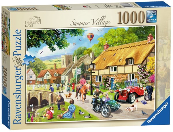 Ravensburger (19855) - Kevin Walsh: "Leisure Days No.1, Summer Village" - 1000 piezas