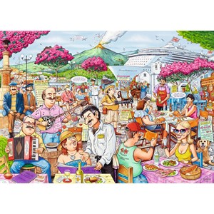 Ravensburger (19820) - Geoffrey Tristram: "The Cruise Ship" - 1000 piezas