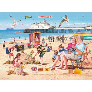 Ravensburger (14753) - Andy Walker: "A Day at the Beach" - 500 piezas