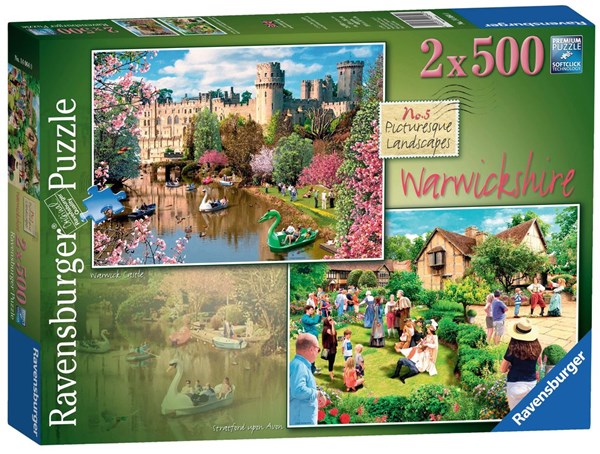 Ravensburger (14064) - "Picturesque Warwickshire" - 500 piezas