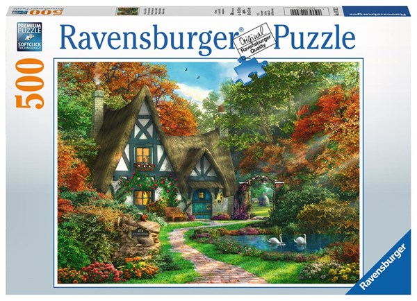 Ravensburger (14792) - "Cottage Hideaway" - 500 piezas