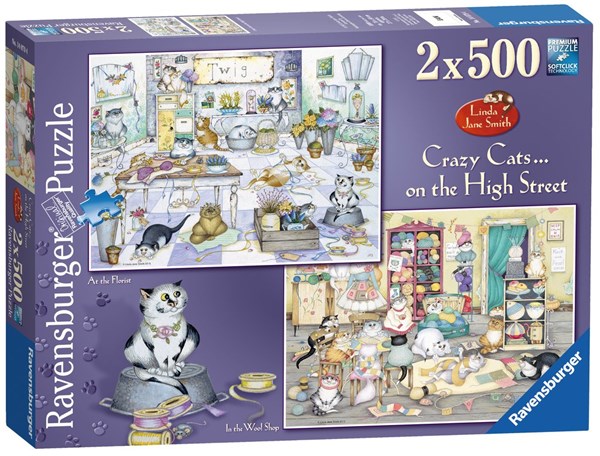 Ravensburger (14079) - Linda Jane Smith: "On the High Street" - 500 piezas