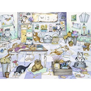 Ravensburger (14079) - Linda Jane Smith: "On the High Street" - 500 piezas