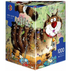 Heye (29569) - Marino Degano: "Cat's Life" - 1000 piezas