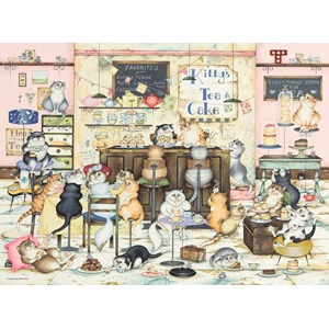Ravensburger (14794) - Linda Jane Smith: "Kitty's Cakes" - 500 piezas