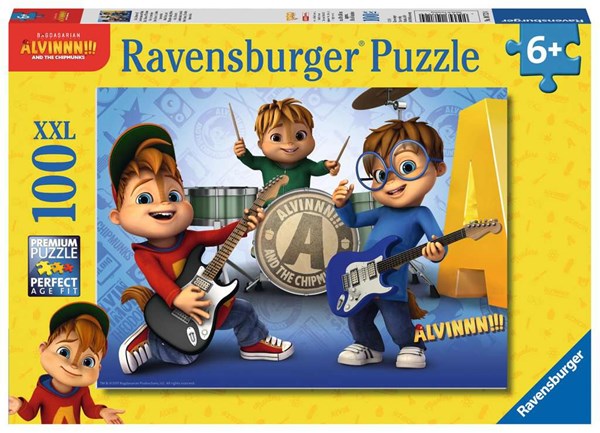 Ravensburger (10712) - "Alvin & the Chipmunks" - 100 piezas