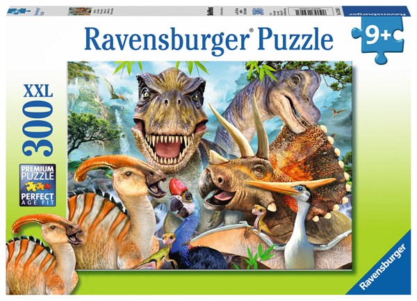 Ravensburger (13246) - "Delighted Dinos" - 300 piezas