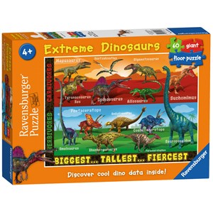 Ravensburger (05516) - "Extreme Dinosaurs" - 60 piezas
