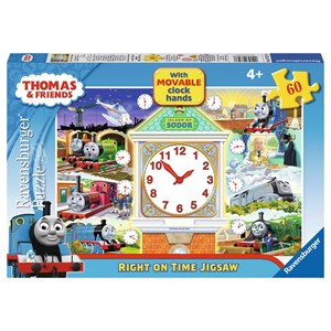 Ravensburger (07327) - "Thomas Right on Time Puzzle" - 60 piezas