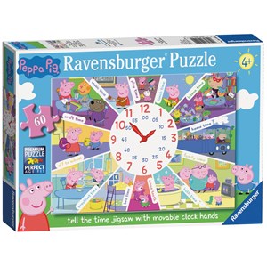 Ravensburger (09510) - "Peppa Pig Clock Puzzle" - 60 piezas