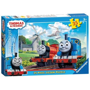 Ravensburger (08711) - "Thomas & Friends At the Windmill" - 35 piezas