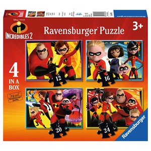 Ravensburger (06970) - "The Incredibles 2" - 12 16 20 24 piezas