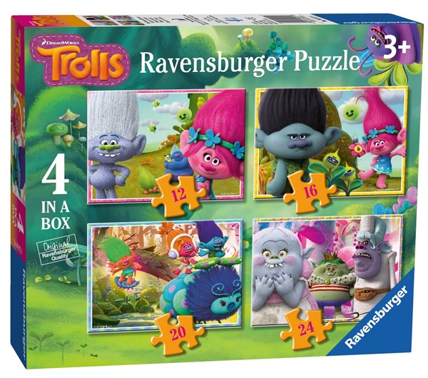 Ravensburger (06972) - "Trolls" - 12 16 20 24 piezas