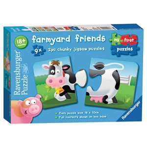 Ravensburger (06904) - "Farmyard Friends" - 2 piezas