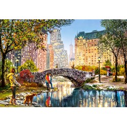 Castorland (C-104376) - "Evening Walk Through Central Park" - 1000 piezas