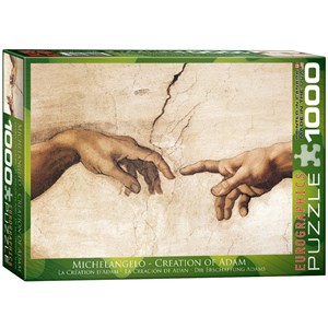 Eurographics (6000-2016) - Michelangelo: "The Creation of Adam" - 1000 piezas
