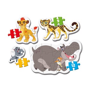Clementoni (20801) - "Disney Lion Guard" - 3 6 9 12 piezas