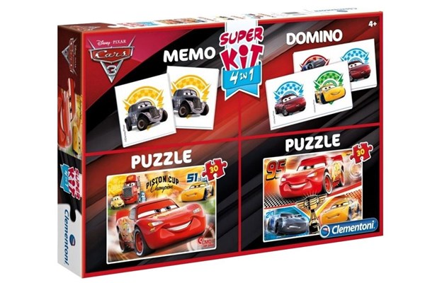 Clementoni (08215) - "Cars 3 + Memo + Domino" - 30 piezas