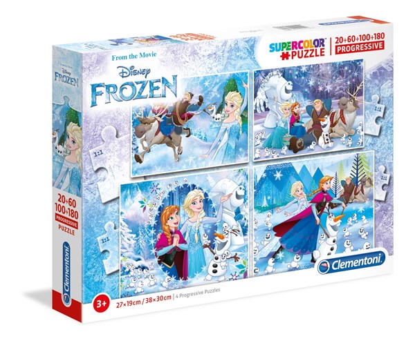 Clementoni (07723) - "Frozen" - 20 60 100 180 piezas