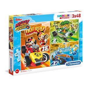 Clementoni (25227) - "Mickey and The Roadster Racers" - 48 piezas