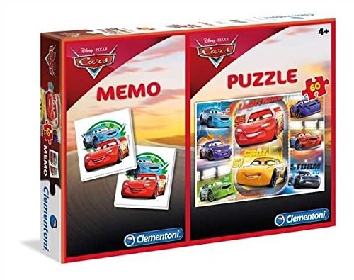 Clementoni (07918) - "Cars + Memo" - 60 piezas