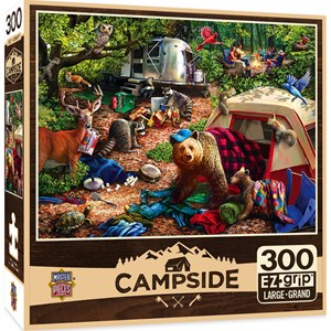 MasterPieces (31997) - Larry Jones: "Campsite Trouble" - 300 piezas