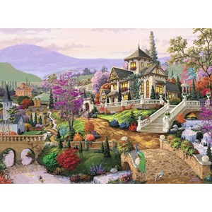 Ravensburger (14806) - "Hillside Retreat" - 500 piezas