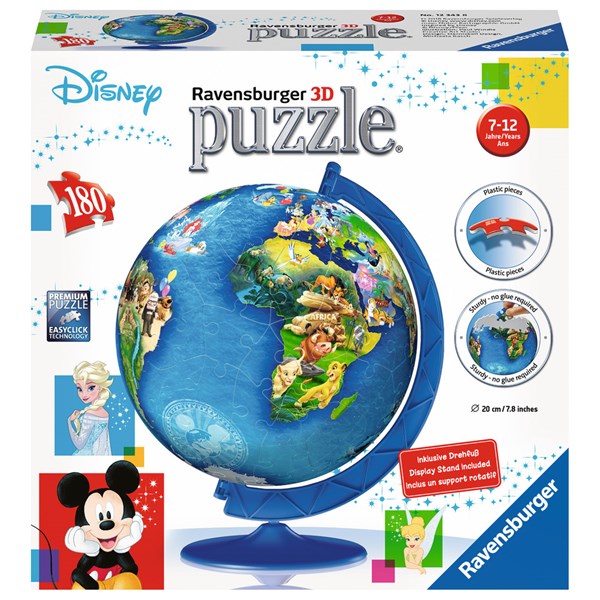 Ravensburger (12343) - "Disney Globe" - 180 piezas