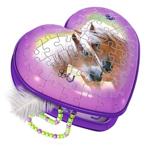 Ravensburger (12119) - "Heart Box, Horses" - 54 piezas