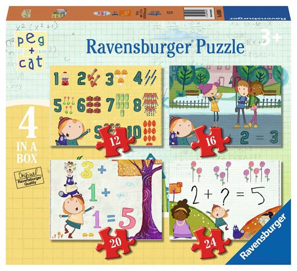 Ravensburger (06995) - "Peg + Cat" - 12 16 20 24 piezas
