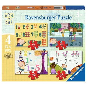 Ravensburger (06995) - "Peg + Cat" - 12 16 20 24 piezas