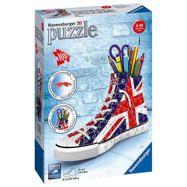 Ravensburger (11222) - "Sneaker Union Jack" - 108 piezas