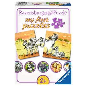 Ravensburger (06943) - "Cute Animal Families" - 2 piezas