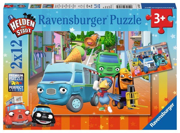 Ravensburger (07623) - "Helden der Stadt" - 12 piezas