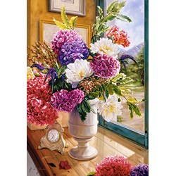 Castorland (C-104444) - "Still Life with Hydrangeas" - 1000 piezas