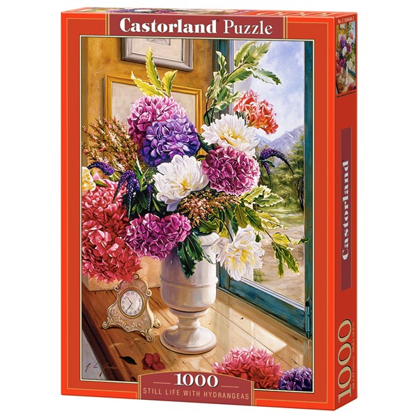 Castorland (C-104444) - "Still Life with Hydrangeas" - 1000 piezas