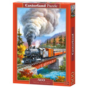Castorland (B-53216) - "Train Crossing" - 500 piezas