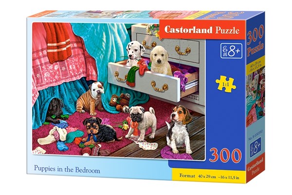 Castorland (B-030392) - "Puppies in the Bedroom" - 300 piezas