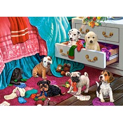 Castorland (B-030392) - "Puppies in the Bedroom" - 300 piezas