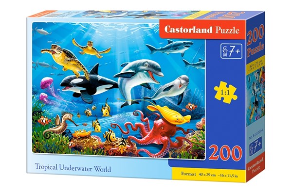 Castorland (B-222094) - "Tropical Underwater World" - 200 piezas